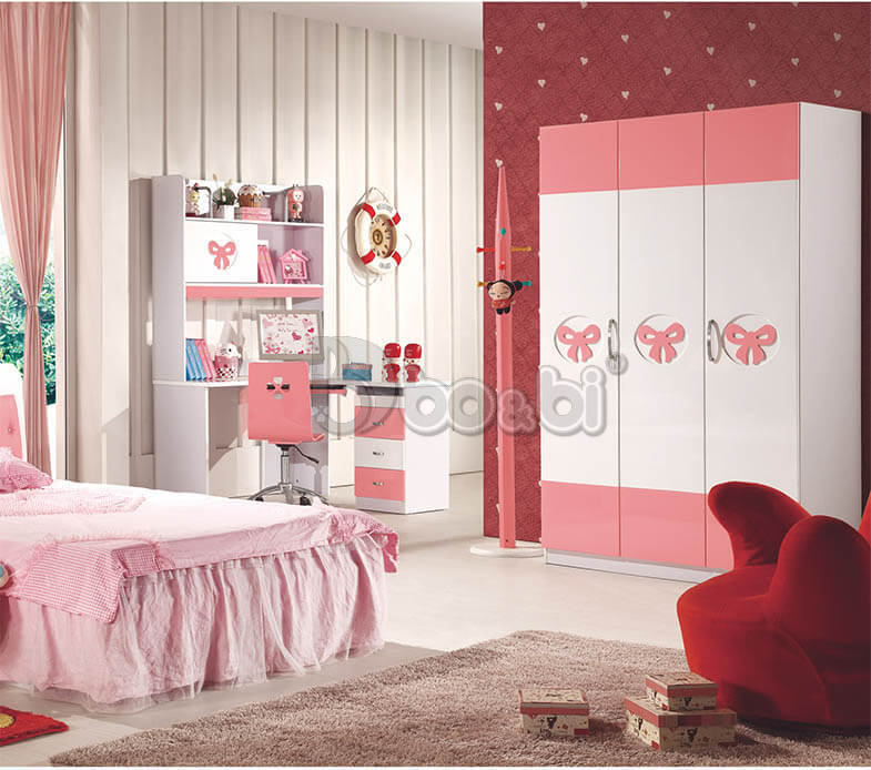 Bộ phòng ngủ màu hồng cho bé gái BB BABY860-4